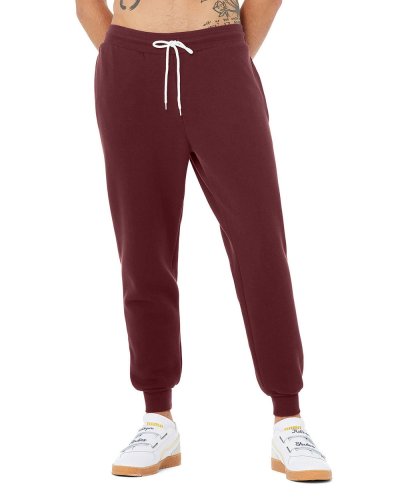 Pantaloni Jogger Unisex  Bella Canvas Maroon