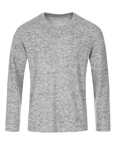 Maglioncino maniche lunghe Light Grey Melange
