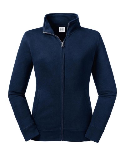 Felpa donna Authentic con zip French Navy