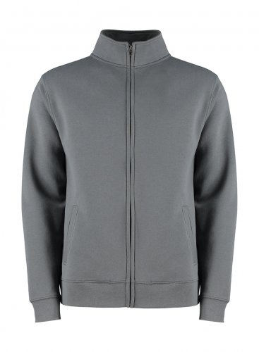 Felpa con zip Regular Fit Dark Grey Marl