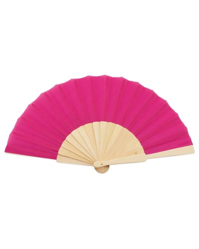 Ventaglio con stecche in legno Maden Fucsia