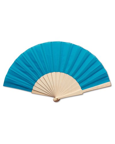 Ventaglio con stecche in legno Maden Azzurro