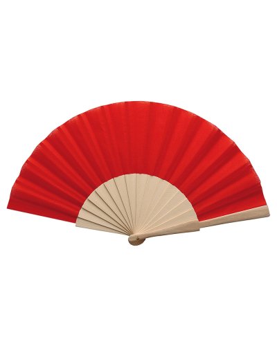 Ventaglio con stecche in legno Maden Rosso