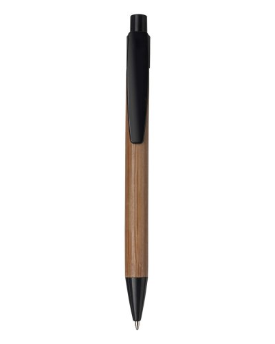 Penna a sfera in bamboo Lacey Nero