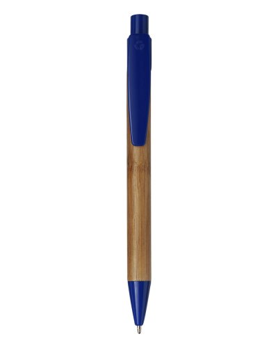 Penna a sfera in bamboo Lacey Blu