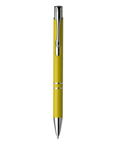 Penna a sfera in alluminio Albacete Giallo