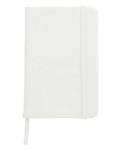 Taccuino formato A6 a righe in PU Dita Bianco