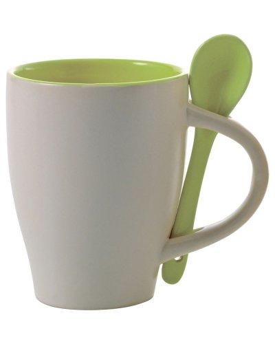 Tazza in ceramica con cucchiaio 300 ml Eduardo Calce