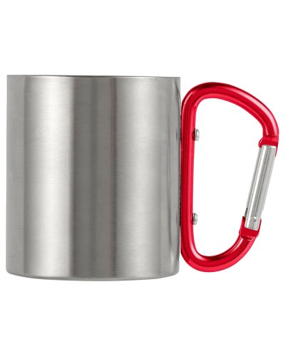 Tazza da viaggio in acciaio inox 185 ml Nella Rosso