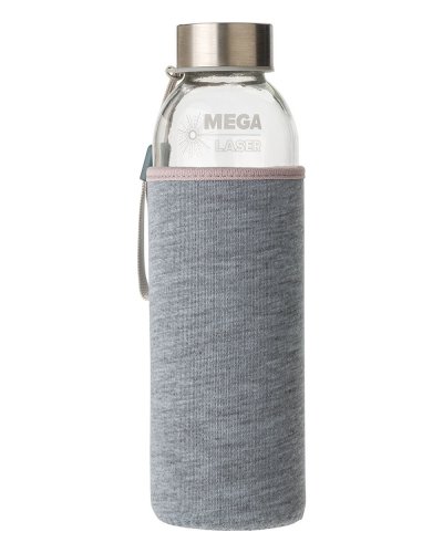Borraccia in vetro 500 ml Nika Grigio