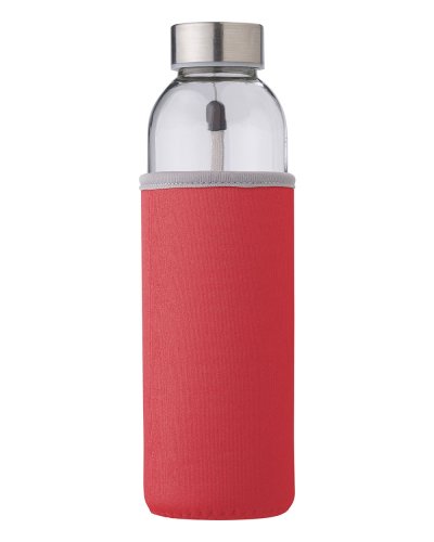 Borraccia in vetro 500 ml Nika Rosso