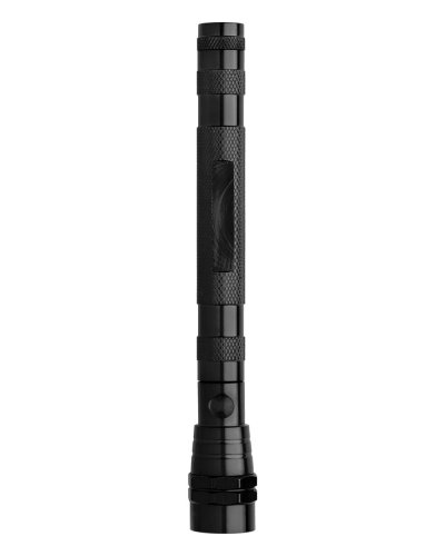 Torcia 3 luci Led in alluminio Aya Nero