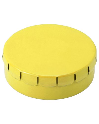 Mentine tascabili custodia in latta Anika Giallo