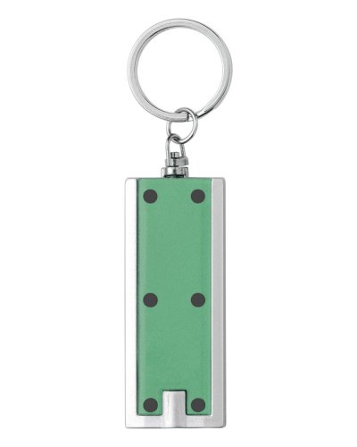 Portachiavi con luce Led in ABS Mitchell Verde