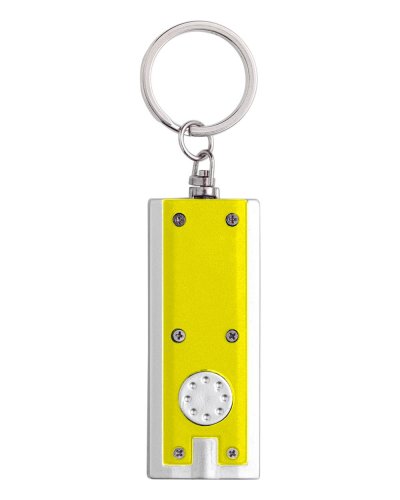 Portachiavi con luce Led in ABS Mitchell Giallo