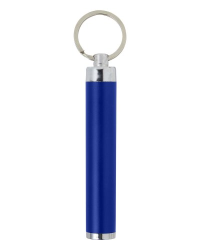 Portachiavi con mini torcia LED in ABS Zola Blu
