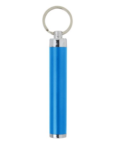 Portachiavi con mini torcia LED in ABS Zola Celeste