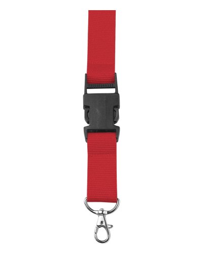 Lanyard con chiusura di sicurezza Bobbi Rosso