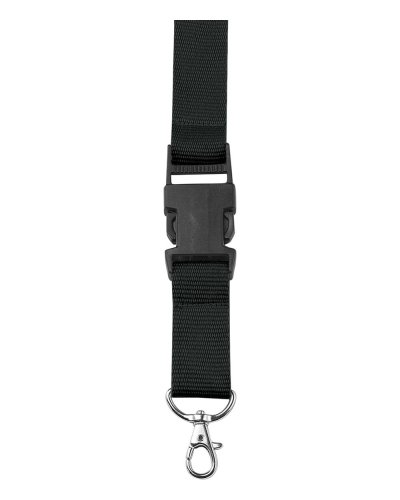 Lanyard con chiusura di sicurezza Bobbi Nero