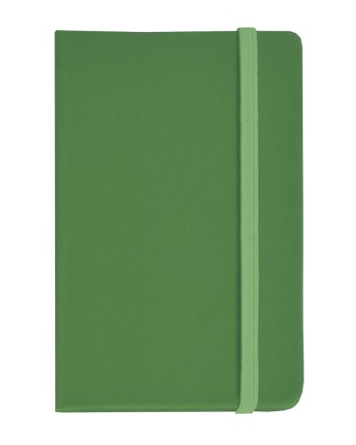 Quaderno in PU con elastico colorato Verde