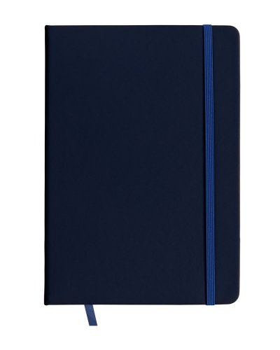 Quaderno in PU con elastico colorato Blu scuro