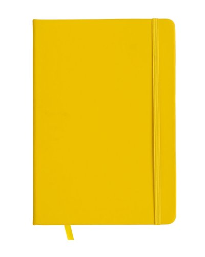 Quaderno in PU con elastico colorato Giallo