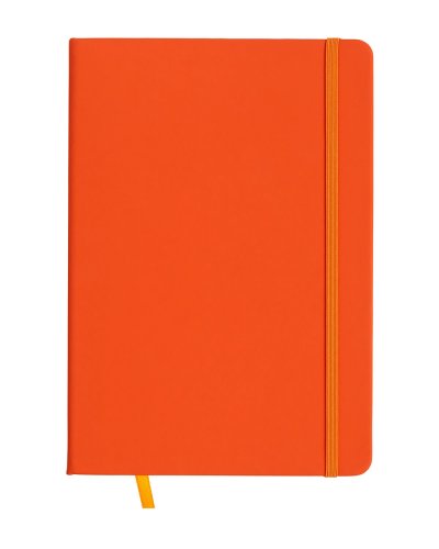 Quaderno in PU con elastico colorato Arancione