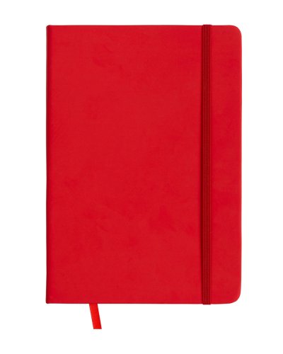 Quaderno in PU con elastico colorato Rosso