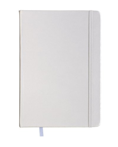 Quaderno in PU con elastico colorato Bianco