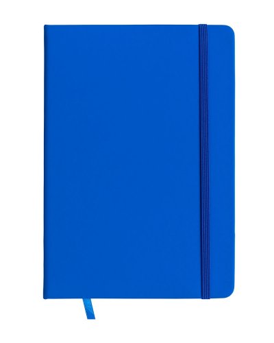 Quaderno in PU con elastico colorato Blu Royal