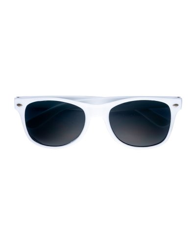 Occhiali da sole Unisex in plastica lenti policarbonato Bianco