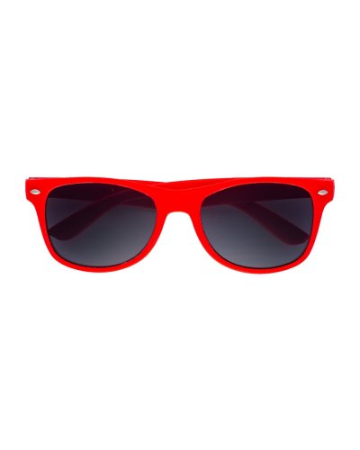 Occhiali da sole Unisex in plastica lenti policarbonato Rosso