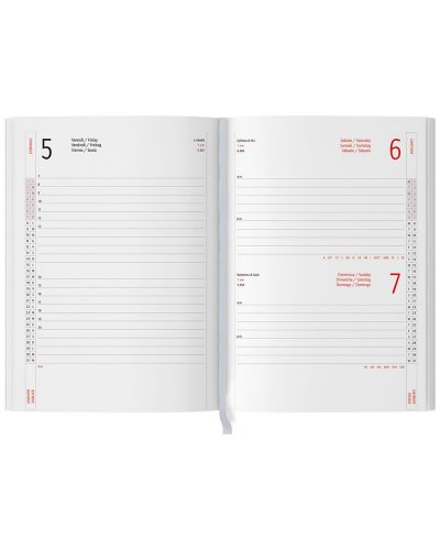 Agenda giornaliera multicolor 2026