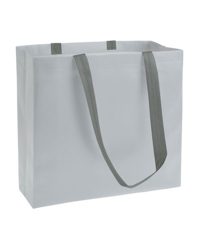 Shopper in TNT laminato Grigio Bianco