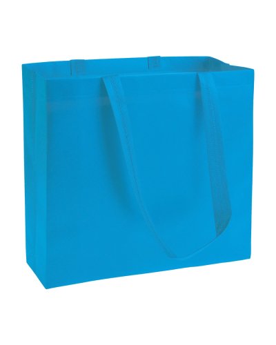Shopper in TNT laminato Celeste