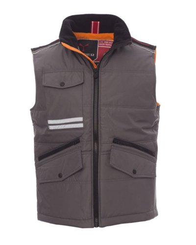 Gilet Da Uomo Sagomato Mig 2.0 Smoke/ vibrant orange