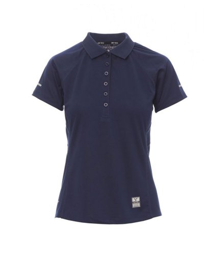 Polo donna manica corta sportiva traspirante training lady Blu Navy