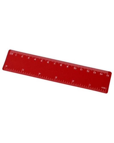 Righello Rothko da 15 cm in plastica Rosso