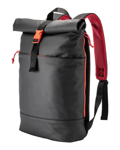 Zaino porta pc in soft pu water Rosso
