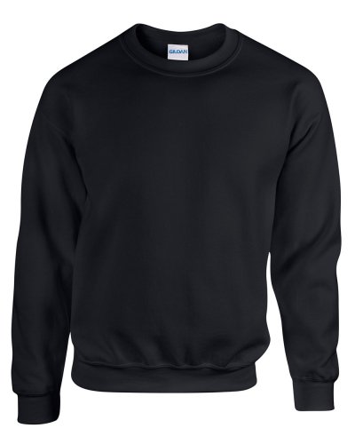Felpa girocollo di peso medio Softstyle Black