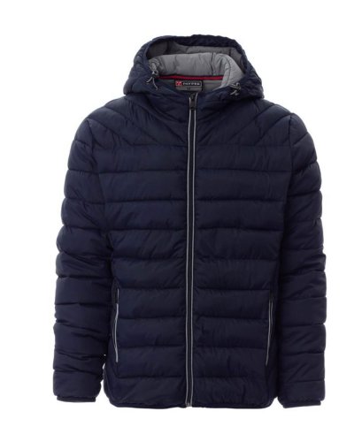 Piumino da uomo con cappuccio Freetime Blu Navy
