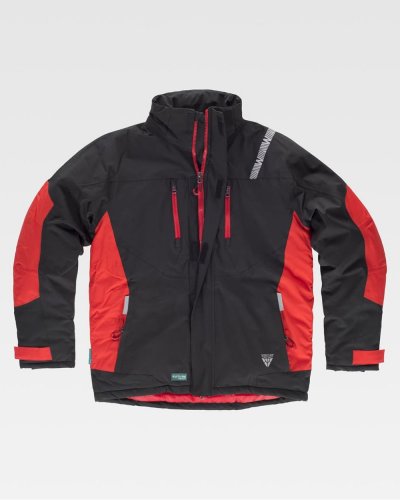 Giaccone imbottito combinato Future BLACK / RED