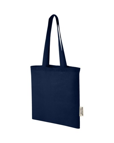 Tote bag in cotone riciclato GRS Madras Navy