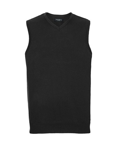 Gilet uomo con scollatura a V Charcoal Marl