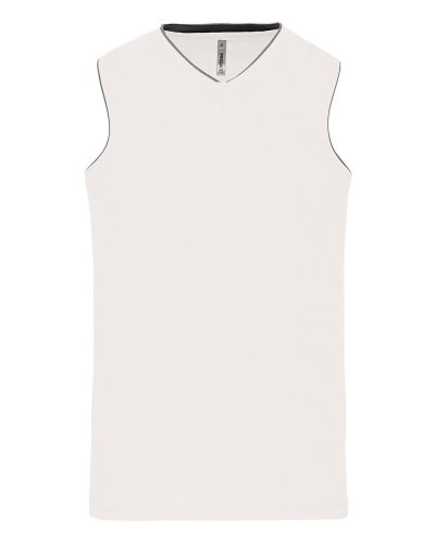 Maglia Basket bambino White