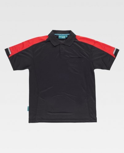 Polo manica corta Future BLACK / RED