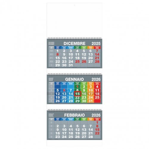 Calendario Trittico Con Cursore
