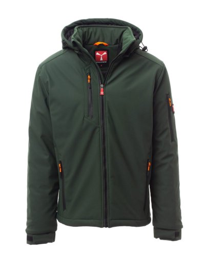Soft shell 3 strati da uomo Creek pad Verde/nero