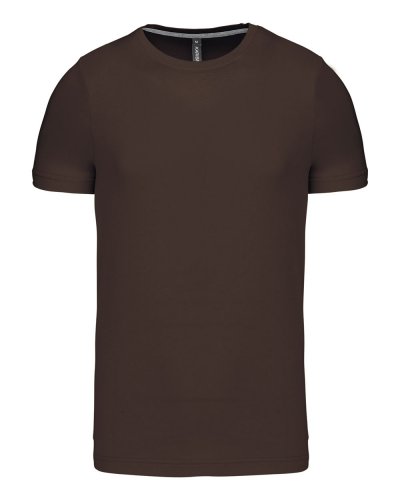 T-shirt uomo manica corta girocollo Kariban Chocolate