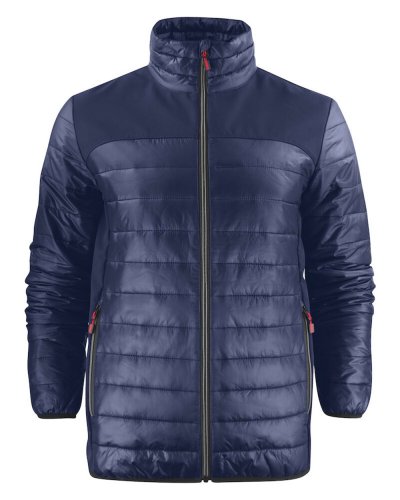 Piumino leggero con inserti in softshell Expedition Blu Navy